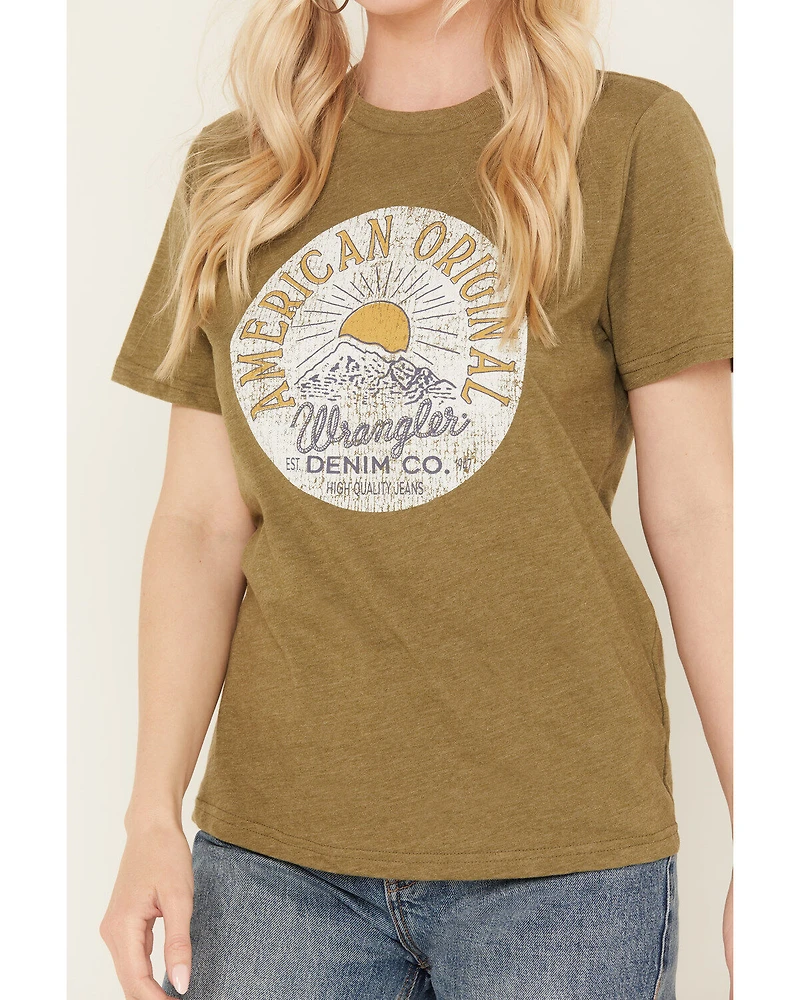 Wrangler Retro Women's Denim Co. Sun Short Sleeve Graphic Tee
