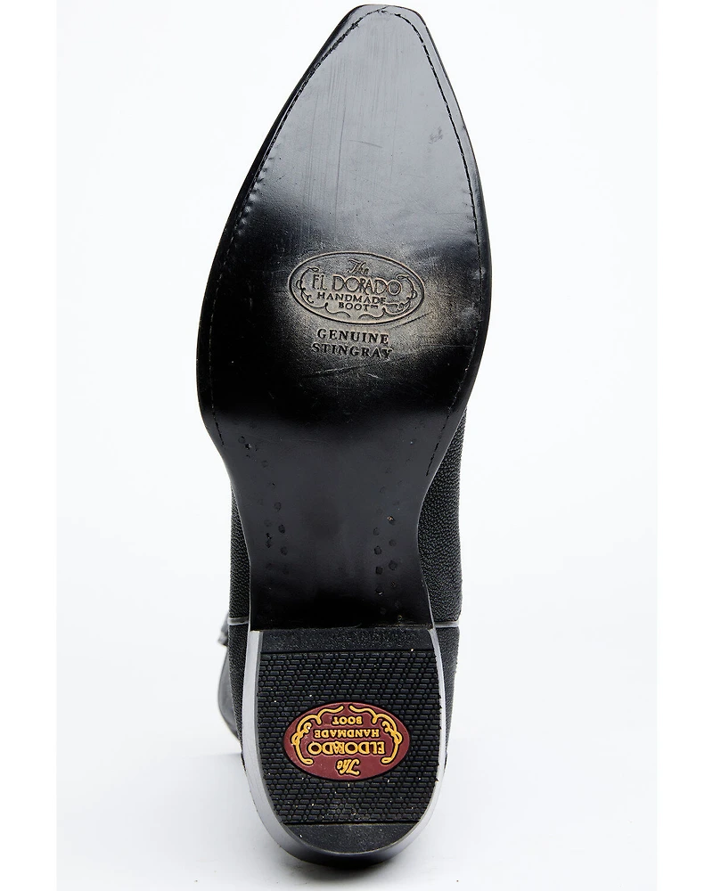 El Dorado Men's Exotic Stingray Skin Western Boots - Snip Toe
