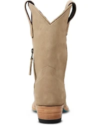 Lane Women's Plain Jane Midi Suede Western Boots - Round Toe