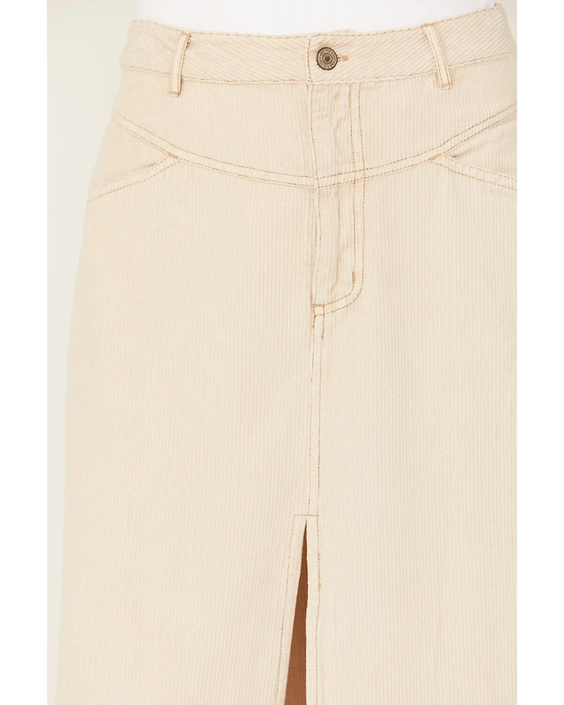 Free People Women's Come As You Are Corduroy Maxi Skirt