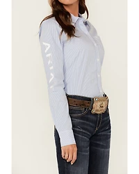 Ariat Women's Striped Team Kirby Long Sleeve Button-Down Stretch Western Shirt