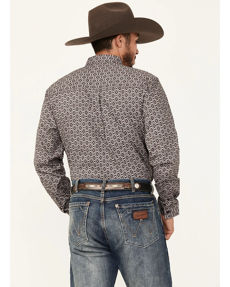 RANK 45® Men's Alton Southwestern Print Long Sleeve Button-Down Shirt