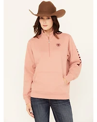 Ariat Women's Boot Barn Exclusive Half Zip Logo Pullover