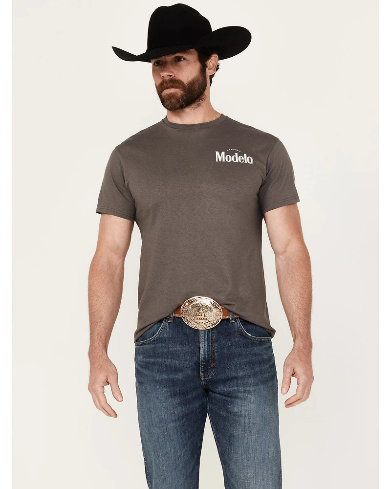 Changes Men's Modelo Fighting Spirit Logo Short Sleeve Graphic T-Shirt