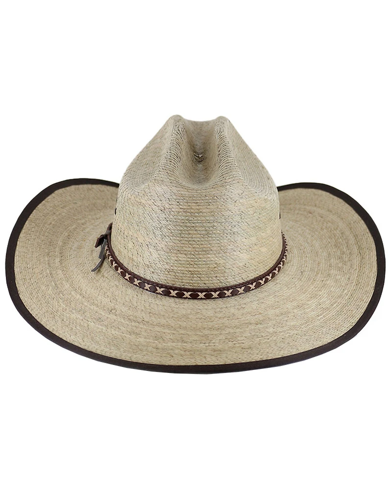 Cody James® Men's Brown Trimmed Straw Hat