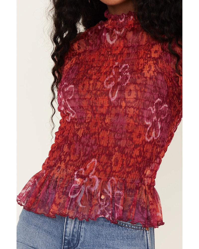 Free People Women's Hello There Floral Top