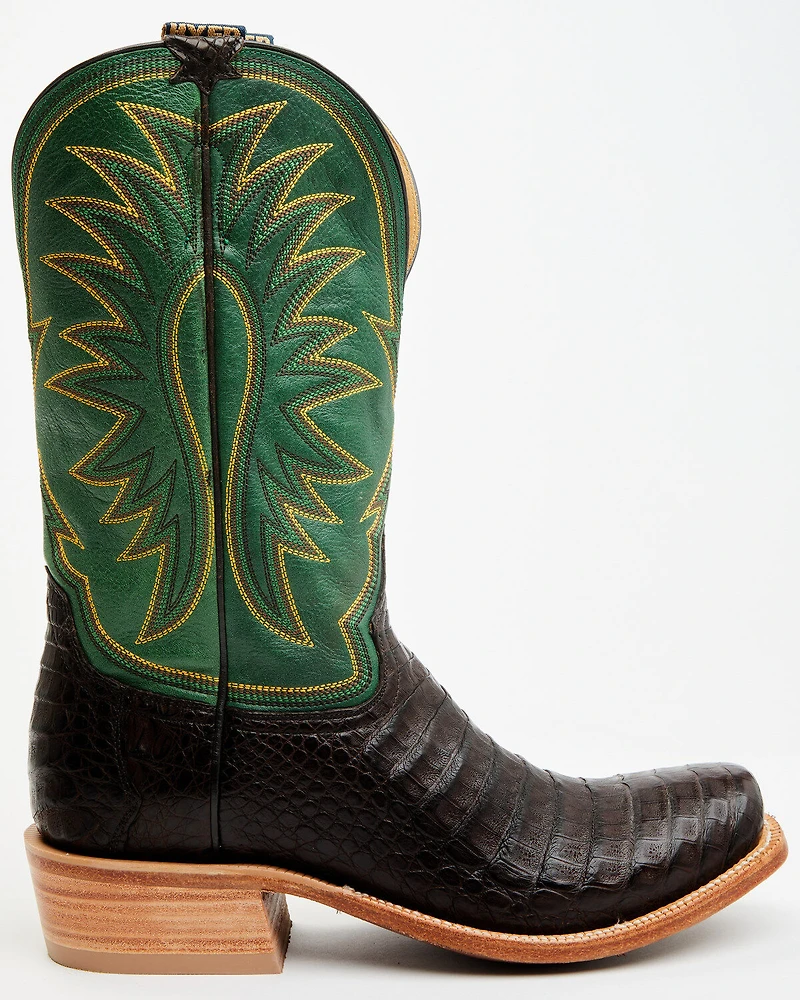 Hyer Men's Spearville Exotic Caiman Western Boots - Square Toe