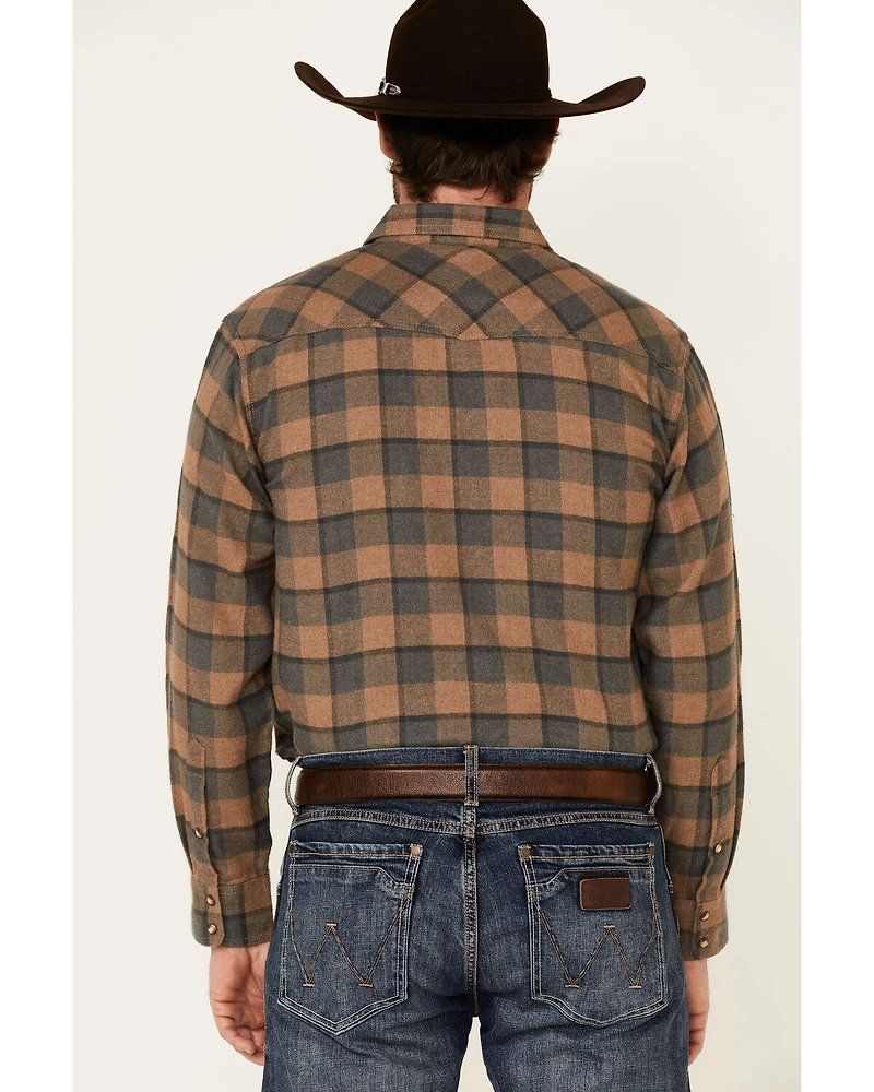Ariat Men's Hartford Retro Plaid Long Sleeve Snap Western Flannel Shirt