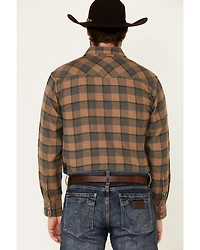 Ariat Men's Hartford Retro Plaid Long Sleeve Snap Western Flannel Shirt