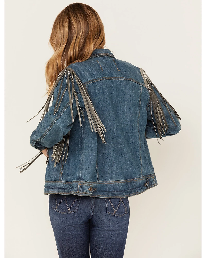 STS Ranchwear Women's Gretchen Fringe Denim Jacket