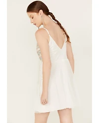 Angie Women's Sequins Sleeveless Slip Mini Dress