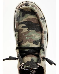 Justin Men's Hazer Camo Print Casual Slip-On Shoes - Moc Toe