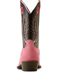 Ariat Girls' Futurity Fort Worth Roughout Western Boots - Broad Square Toe