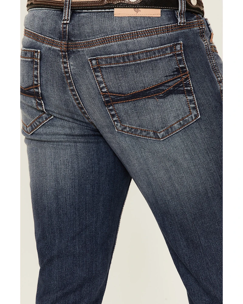 Cody James Core Men's Yuma Wash Wyatt Slim Bootcut Performance Stretch Denim Jeans