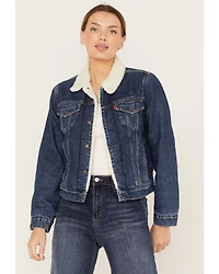 Levi's Women's Worn Original Sherpa Trucker Jacket