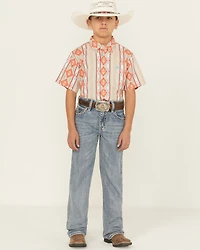 Rock & Roll Denim Boys' Light Wash Raised Bootcut Jeans