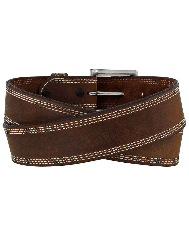 Justin Men's Triple Stitch Border Classic Belt