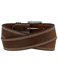 Justin Men's Triple Stitch Border Classic Belt