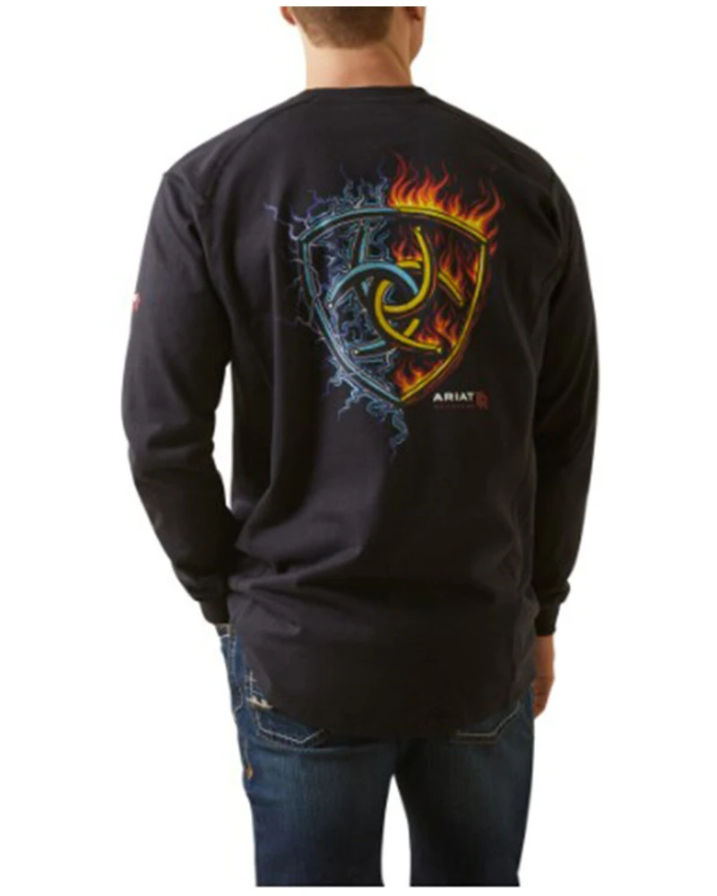 Ariat Men's FR Air Shock Long Sleeve Graphic Work T-Shirt