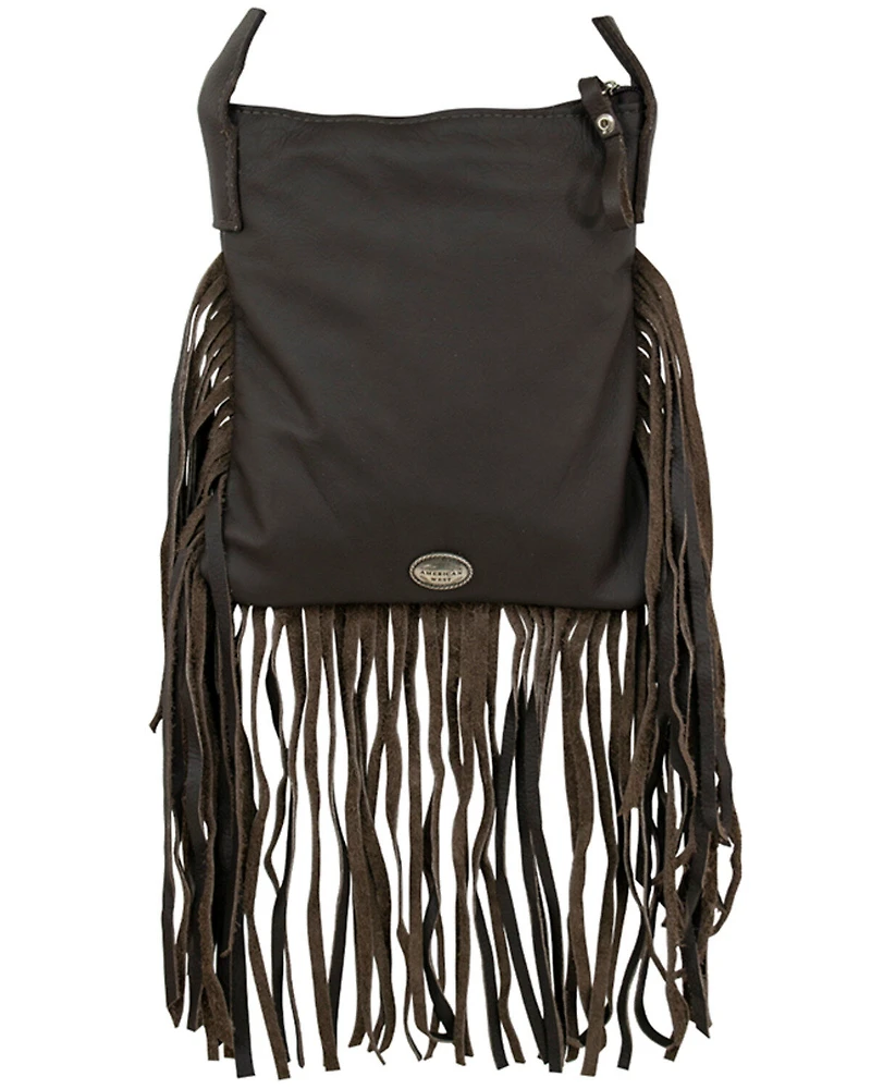 American West Women's Brindle-Hair On Fringe Handbag