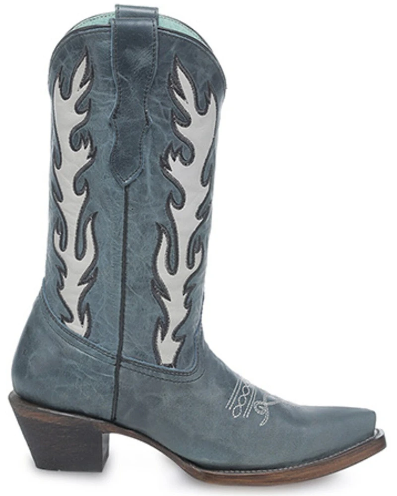 Corral Girls' Blue Jean Western Boots - Snip Toe