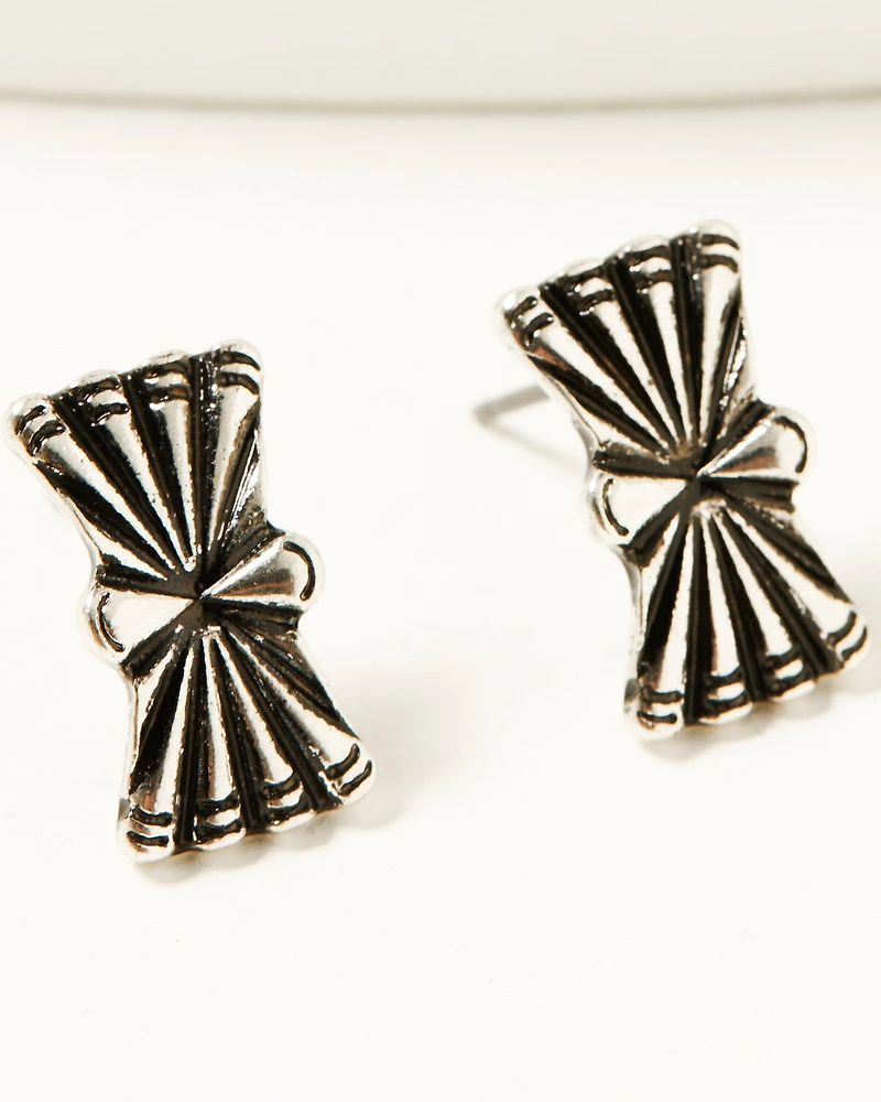 Shyanne Women's Southwestern Antique Cross Earring Set