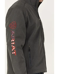 Ariat Men's Americana Logo 2.0 Zip-Front Softshell Jacket - Big