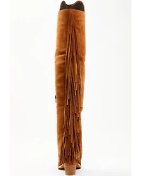 Shyanne Women's Gypset Over The Knee Western Boots - Round Toe