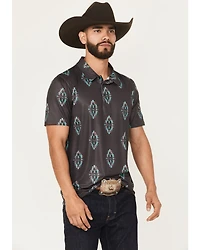 Hooey Men's Weekender Southwestern Print Polo Shirt