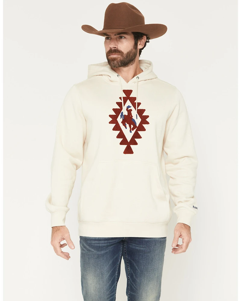 RANK 45® Men's Bono Embroidered Hooded Sweatshirt