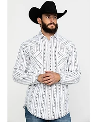 Rough Stock by Panhandle Men's Kaibab Southwestern Print Long Sleeve Western Shirt