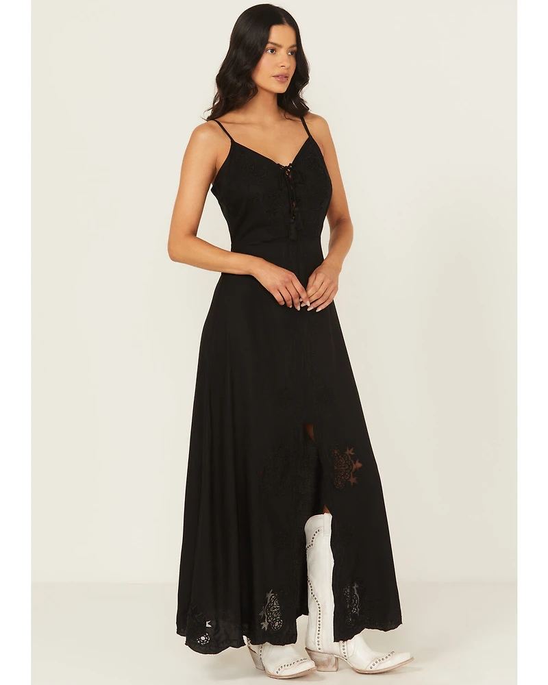 Idyllwind Women's Cut Work Sleeveless Maxi Dress
