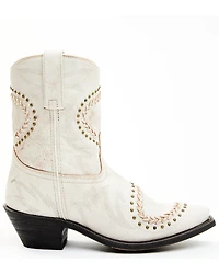 Laredo Women's Bone Embellished Booties - Snip Toe
