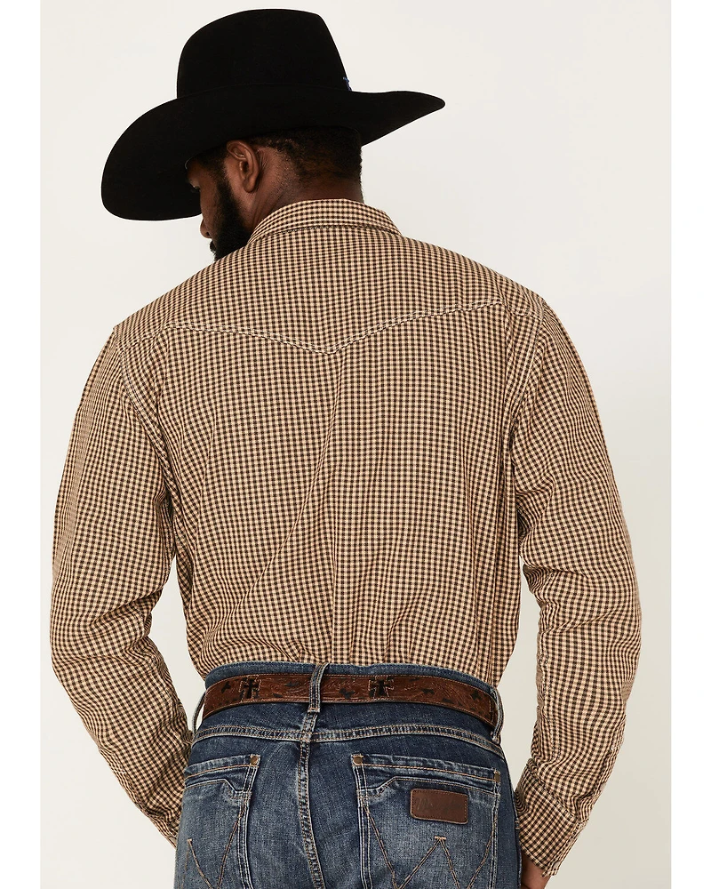 Blue Ranchwear Men's Gingham Western Snap Shirt