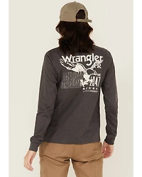 Wrangler Women's FR Eagle Long Sleeve Graphic Work T-Shirt