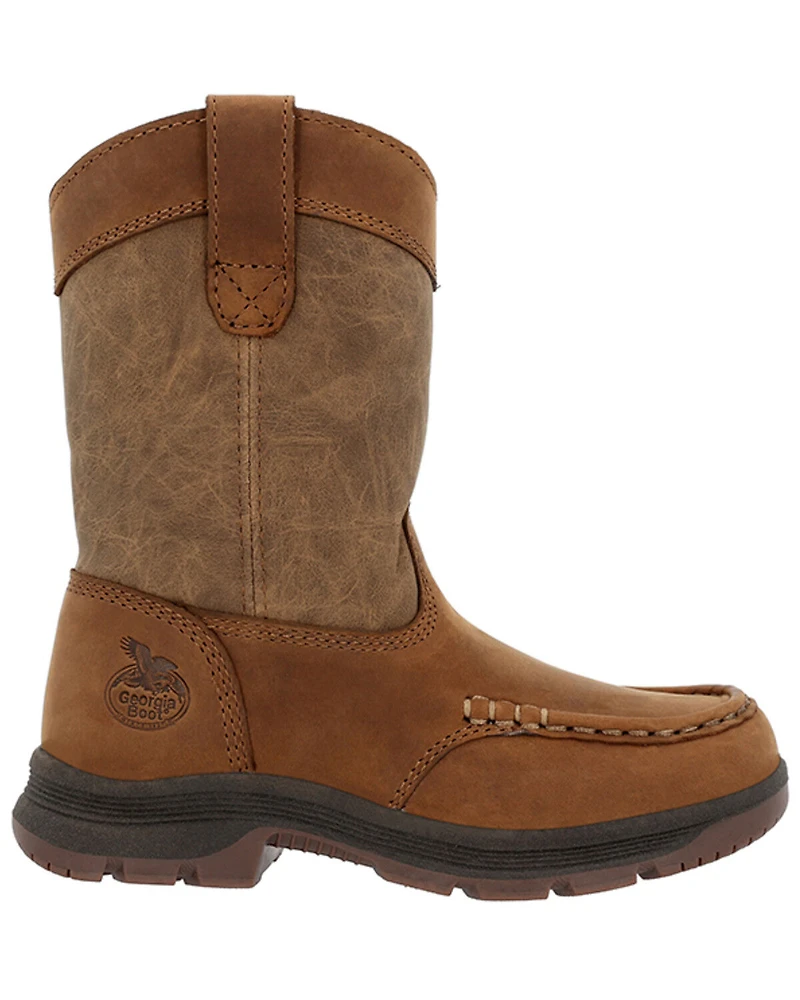 Georgia Boot Boys' Athens Superlyte Work Boots - Moc Toe