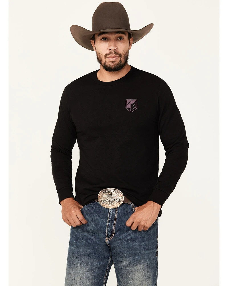 RANK 45® Men's Bucklog Long Sleeve Graphic T-Shirt