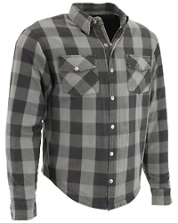 Milwaukee Performance Men's Aramid Checkered Plaid Biker Shirt - Big & Tall