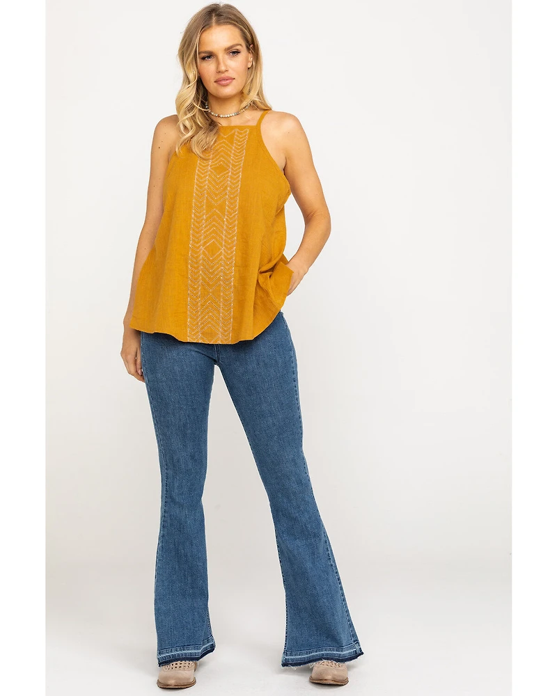 Show Me Your Mumu Women's Austin Pull On Flare Jeans