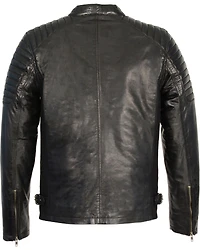 Milwaukee Leather Men's Quilted Shoulders Snap Collar Jacket