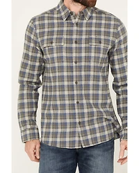 Brothers and Sons Men's Bowie Everyday Plaid Print Long Sleeve Button Down Flannel Shirt