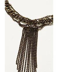 Wonderwest Women's Fringe Statement Necklace