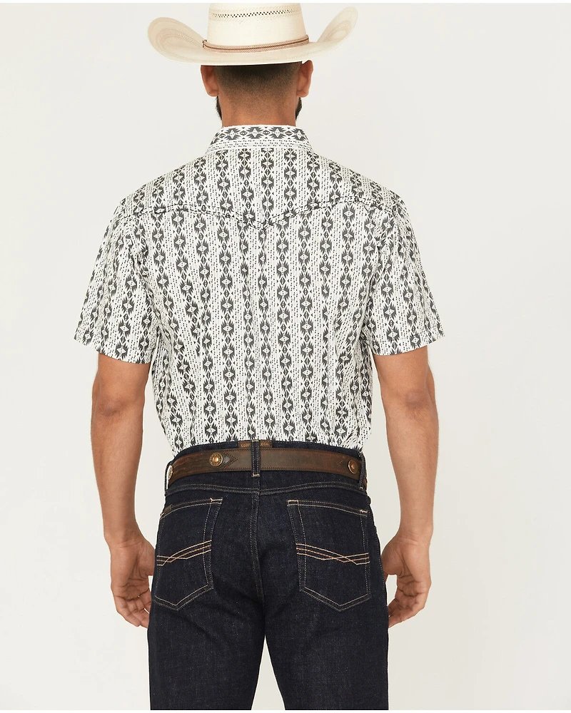 Cowboy Hardware Men's Southwestern Short Sleeve Snap Western Shirt