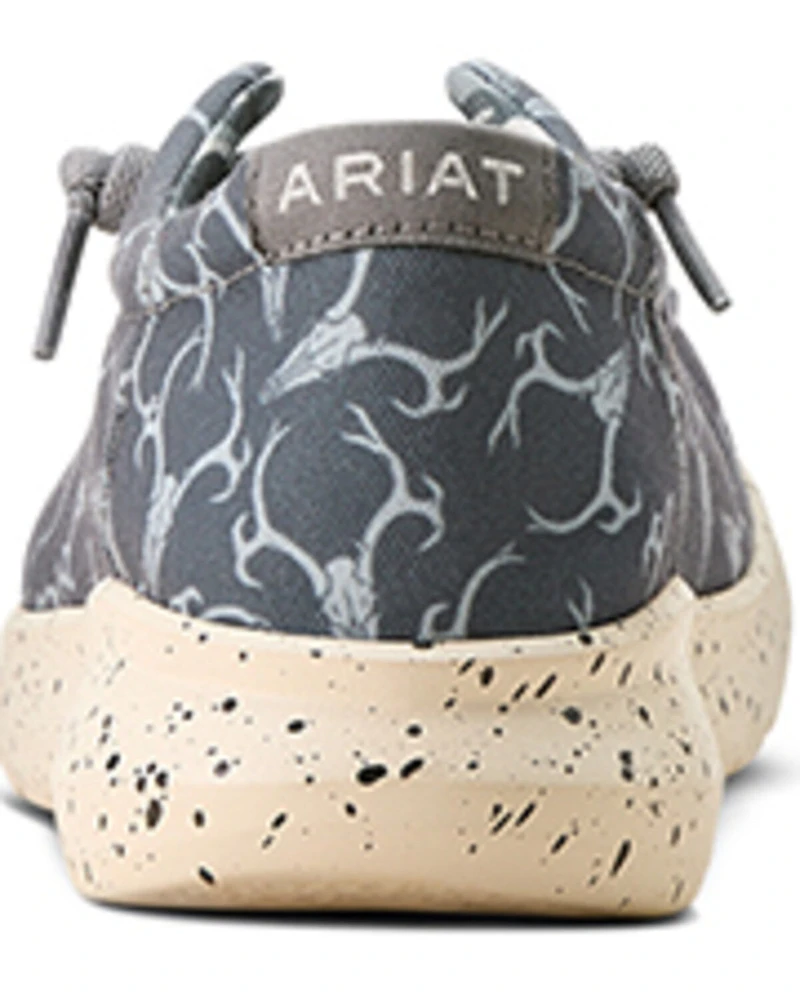 Ariat Men's Hilo Deerskull Print Casual Shoes - Moc Toe