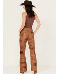 Understated Leather Women's Vixen Mid Rise Patched Pants