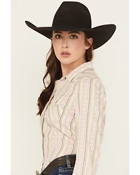 Ariat Women's Alyssa Wallpaper Print Long Sleeve Snap Western Shirt