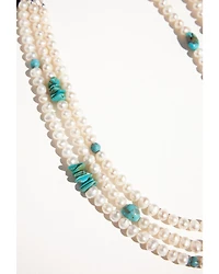 Paige Wallace Women's 3-Layer Pearl Necklace