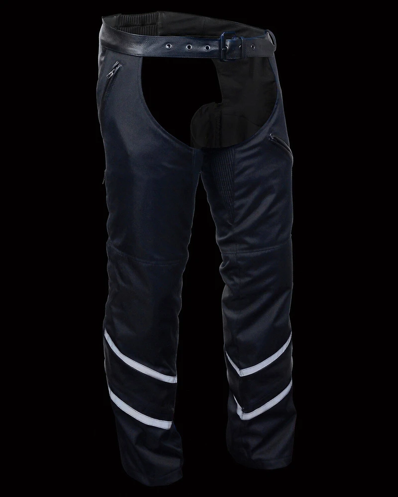Milwaukee Leather Men's Trim Snap Out Liner Vented Textile Chaps