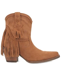 Dingo Women's Fandango Fringe Suede Western Booties - Snip Toe