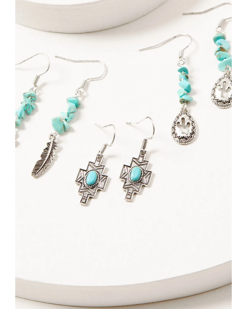 Shyanne Women's Night Dreamer 6-Piece Teardrop Earrings Set